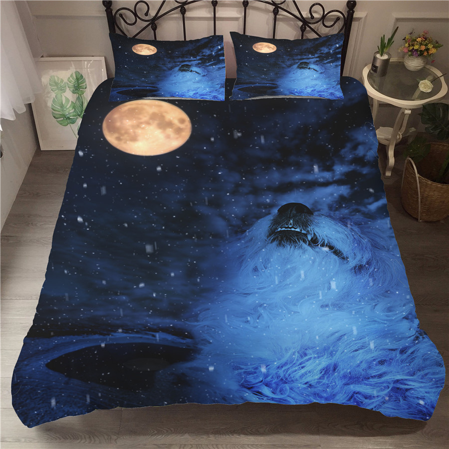 A Bedding Set 3d Printed Duvet Cover Bed Set Snow Scene Home