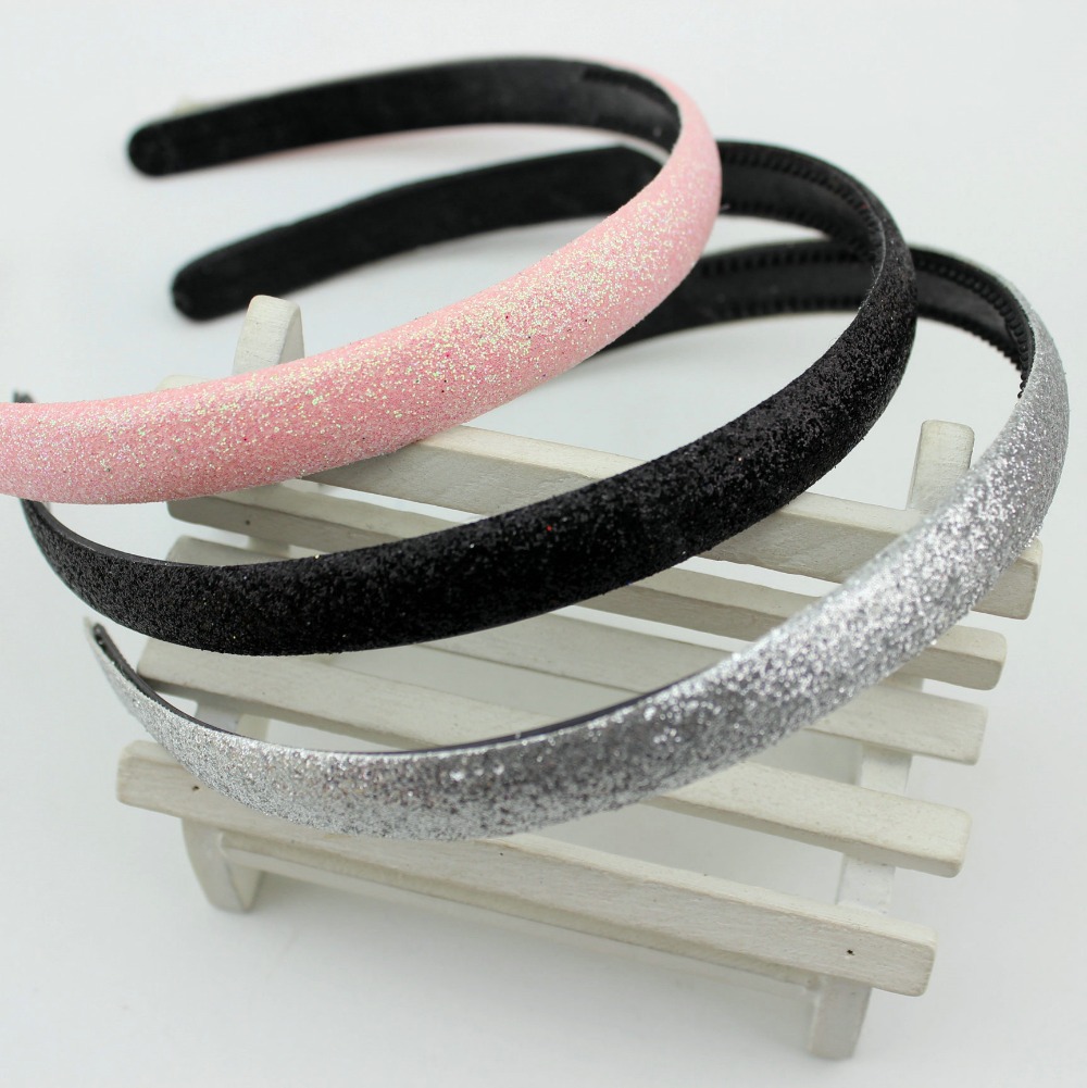 Buy Hot Sale 2mm fashion hair Glitter band for women headband Alice band women