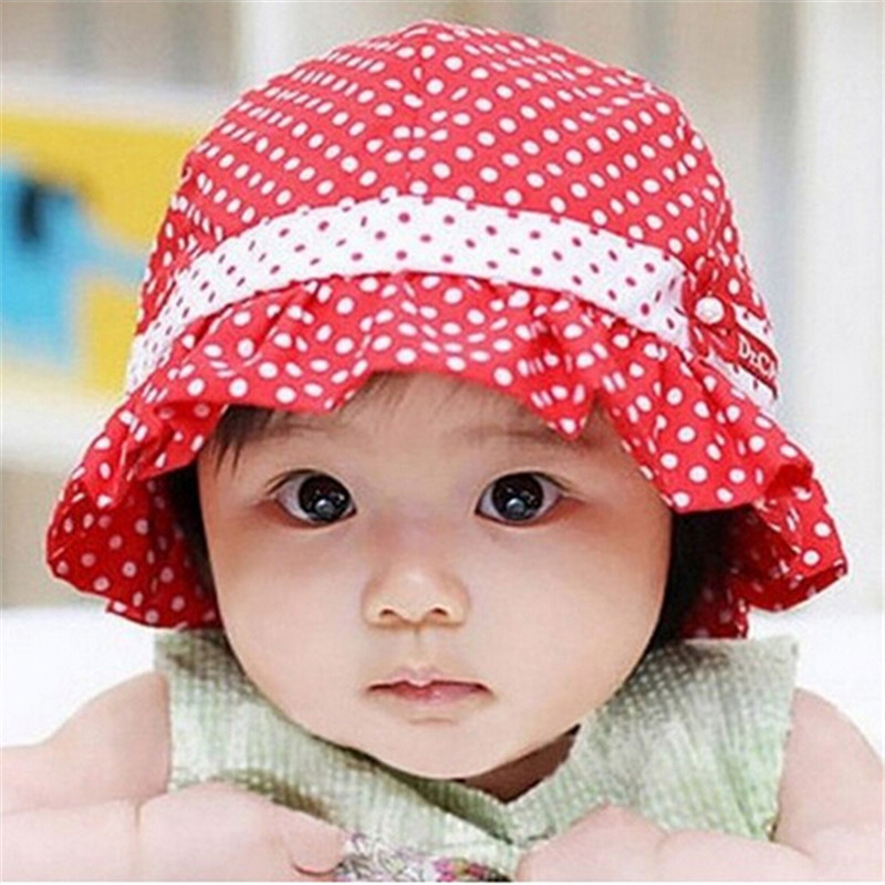 Brand New Cute Kids Hat Flower Decorate Baby Girls Hats Sun Caps For