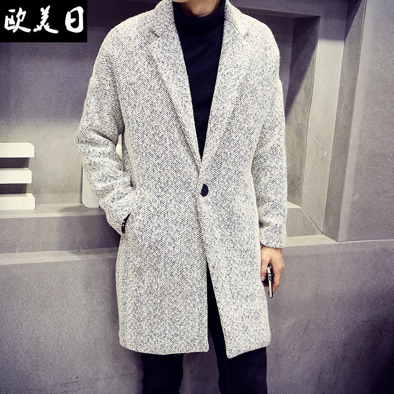 2015 men arrival hot sale brand men in the long winter coat jacket men's coat Korean Slim Business gentleman temperament