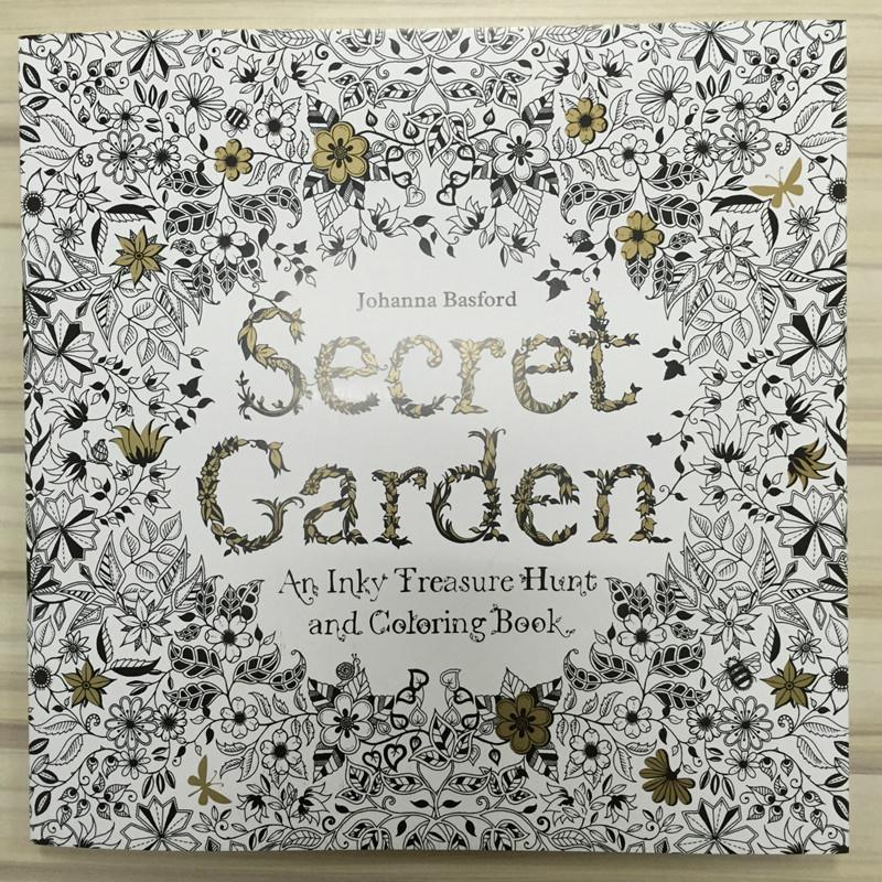 Secret Backyard Coloring Book Ninety Six Pages English Version For Children Grownup Relieve Stress Kill Time Portray Drawing E S20