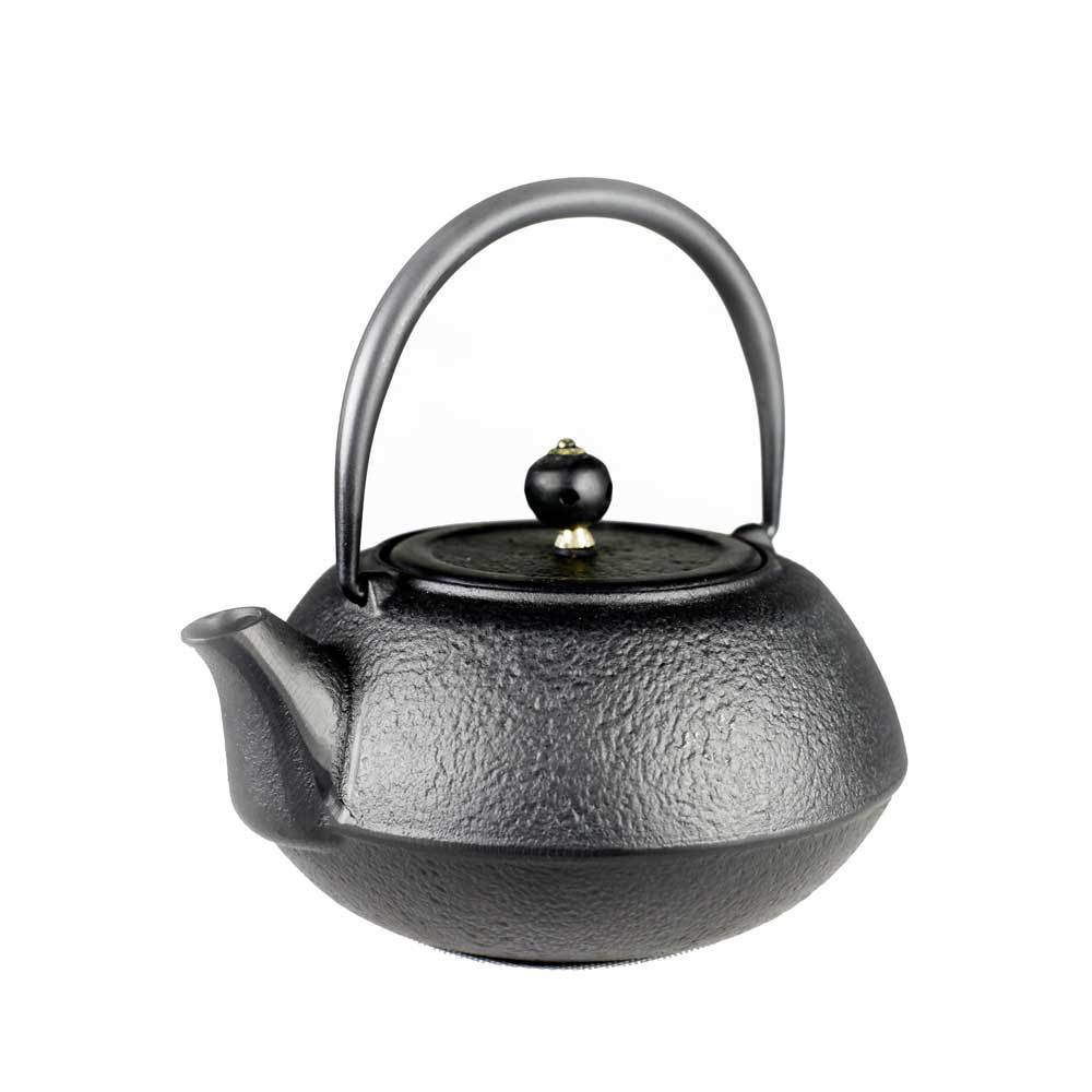 Heavy Cast Iron Tea Kettle Tea Maker Pot 600ml Frosted Surface Retro Design Water Boiling