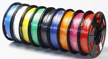 Wholesale 3D Printer Filament 1.75mm 3mm 2.85mm PLA ABS Nylon Flexible Rubber Wood HIPS PVA Plastic