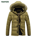 Tapoo Mens Down Coats Polyester Winter Jackets Thick 50 White Duck Down Casual Outerwear Windproof Handsome