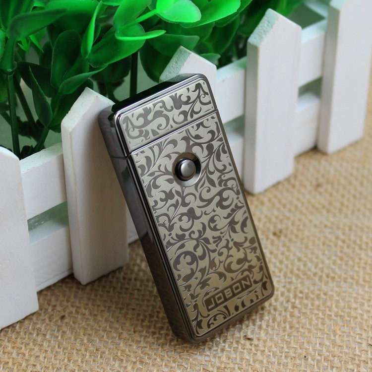 Buy JOBON Luxury Electronic Arc Rechargeable Cigarette Lighter SILVER