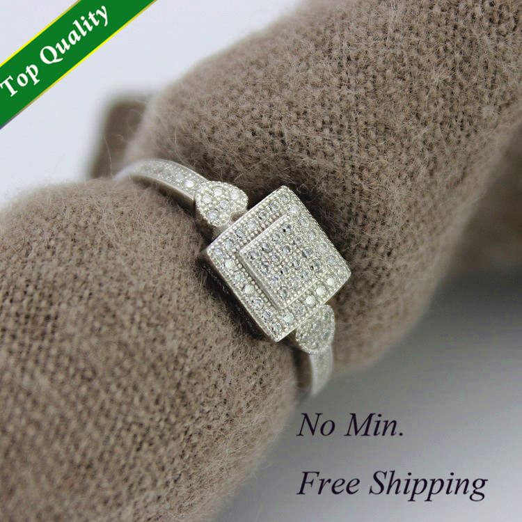 2015 New Sale 64pcs of Zirconium Simulated Diamonds Rings for Women Bijuteria Atacado Aliancas de Casamento