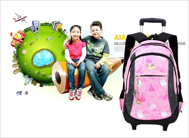 Women\'s-Backpack-Trolley-School-bag-For-Girl-Ladies-Teenagers-Casual-Travel-bags-Schoolbag-Bagpack-2