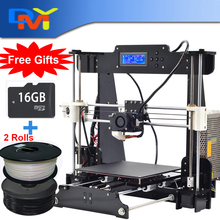 2015 Upgraded Quality High Precision Reprap Prusa i3 DIY 3d Printer kit with 2 Rolls Filament 8GB SD card for Free