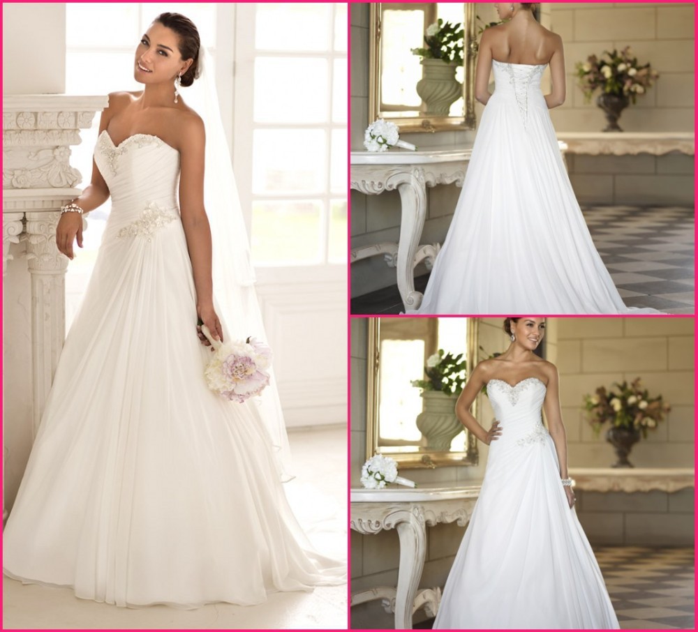 in stock plus size wedding dresses