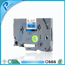 High Quality p touch tz tapes Compatible TZ_TZe 531 laminated label tapes black on blue 12mm