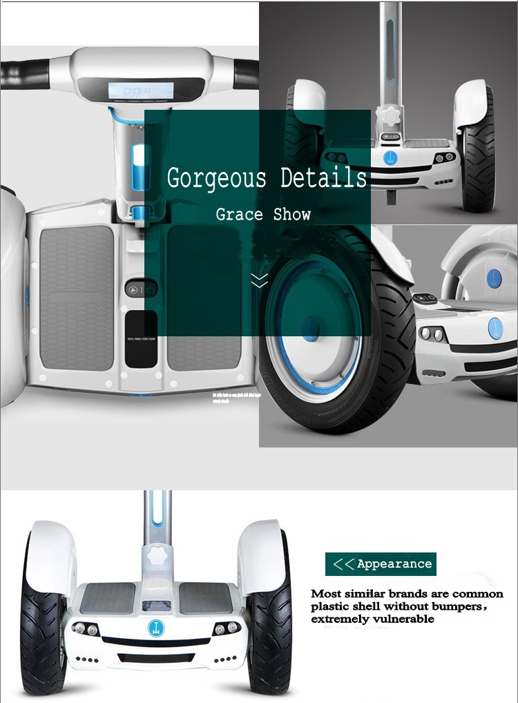 15 Inch High Tech Materials two-Wheel Self balancing scooter transporter Vehicle off road Motocross Hoverboard with LED Display 10