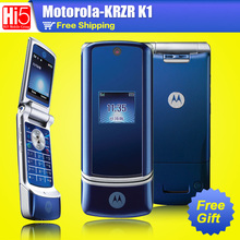 Original Motorola Krzr K1 Flip Unlocked GSM mobile phone free shipping free Gifts