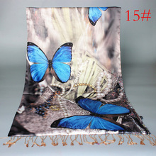 new arrival woman Luxury Scarves 100% pure Silk long Shawls female double layer napping heavy brushed tassel wraps-b48