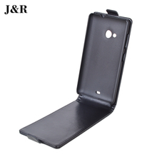 J R Brand PU Leather Cover For Microsoft Lumia 535 Flip Case For Nokia Lumia 535