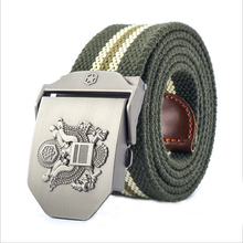 No discount 2015 New Adjustable Length Men Belt Thickened Canvas Eagle Logo Belt High