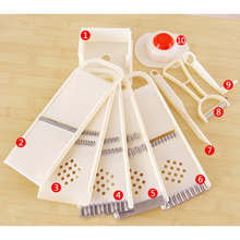 1Set Multifunction Vegetable Fruit Cutter Slicer Plastic Kitchen Tool Accessories Gadget 24.5x9x2cm