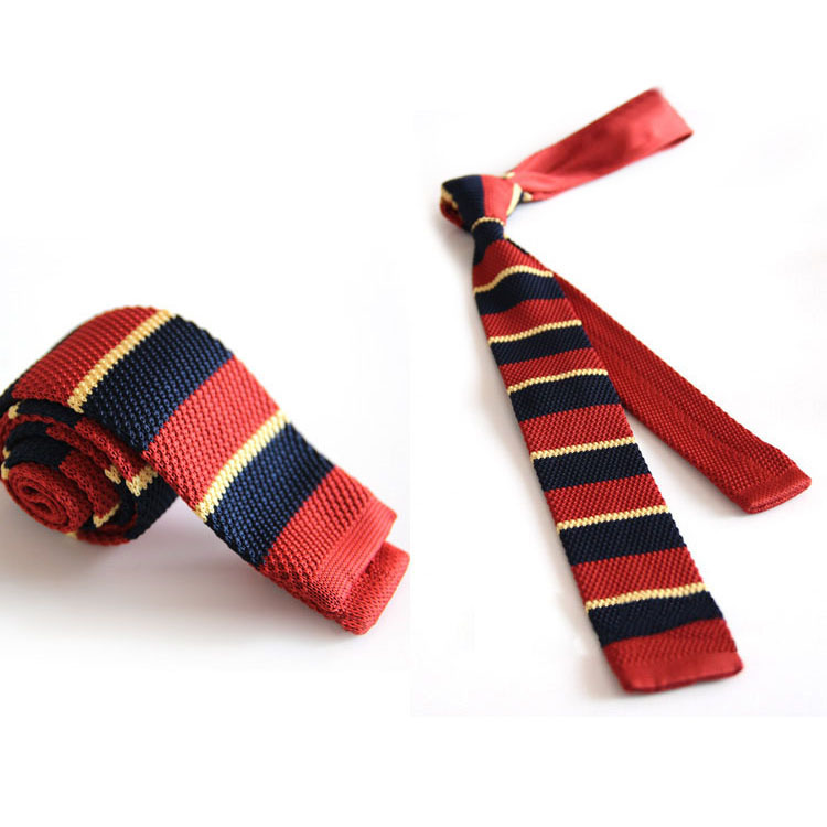 New Fashion Male Brand Slim Designer Knitted Neck Ties Cravate Narrow Skinny Neckties For Men Freeshipping