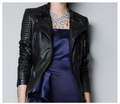 Natural sheepskin genuine leather coats slim women s oblique zipper motorcycle leather jacket fashion new design