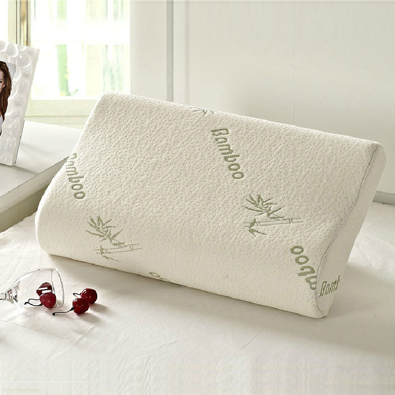 High Quality Bamboo Fiber Pillow Slow Rebound Memory Foam Pillow Health Care Memory Foam Pillow Massager Travesseiro Almohada