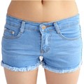 New fashion denim shorts lady jeans light blue shorts jeans denim short Ripped hot Club wear