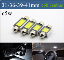 4pcs/log 31 36 39 41mm C5W 12V 3W canbus Car led festoon light COB chips Auto led LIGHT LAMP bulbs car light Free shipping