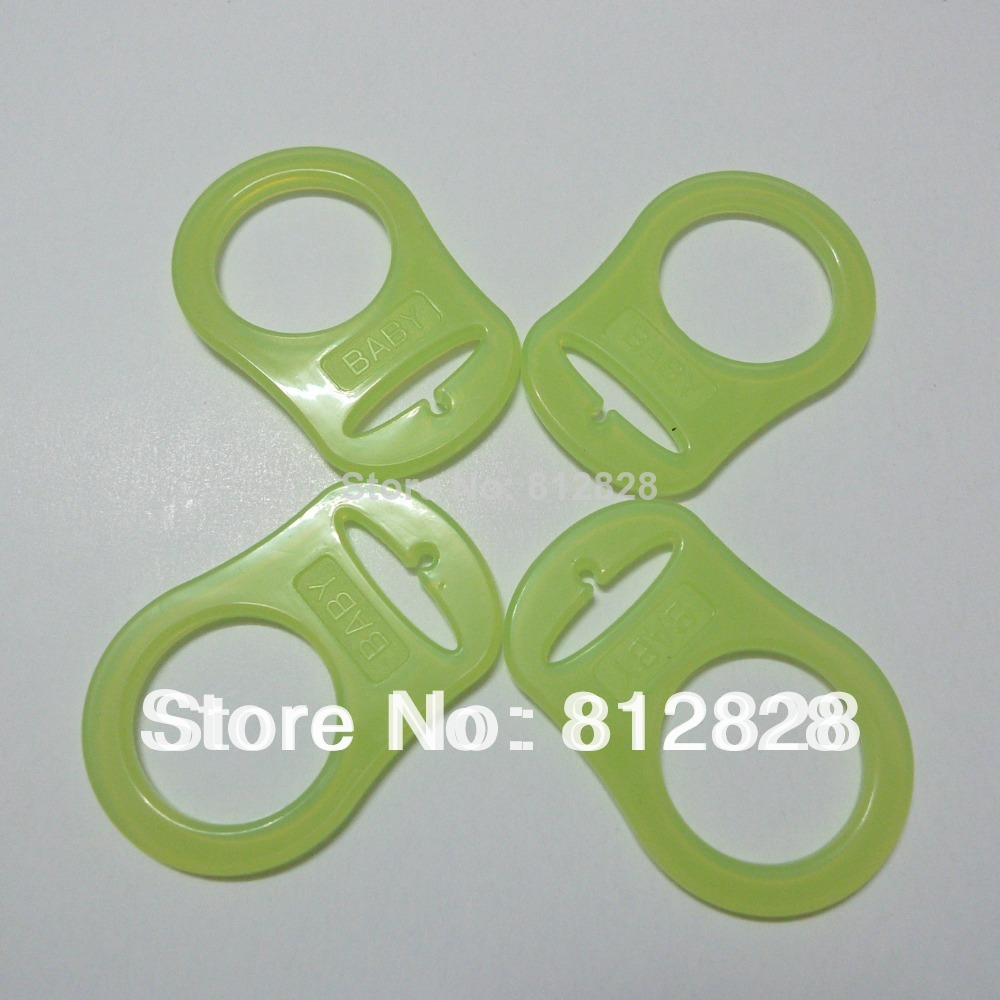 30pcs Apple Green MAM Rings Silicone Pacifier Adap...