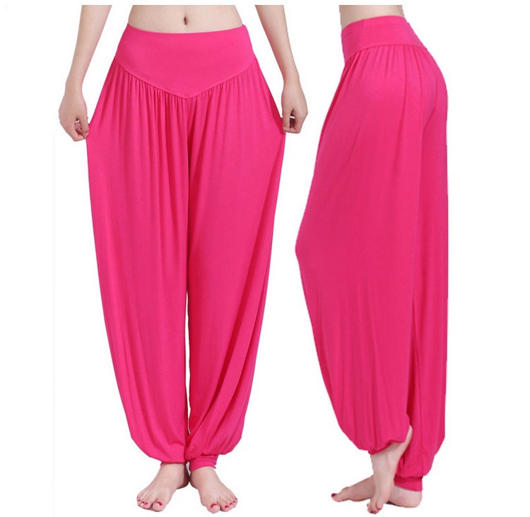 Yoga Pants Women Plus Size Colorful Bloomers Dance Yoga TaiChi Full Length Pants Smooth No Shrink Antistatic Pants Fast Shipping 2015 000