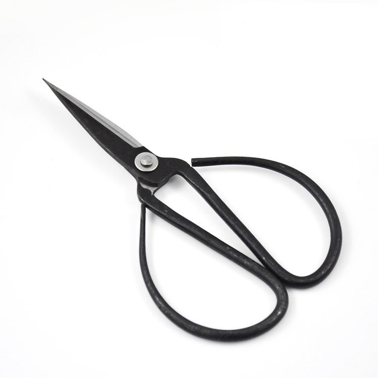 wholesale 240PCS lot wangwuquan 168mm overall length carbon steel traditional household bonsai scissors