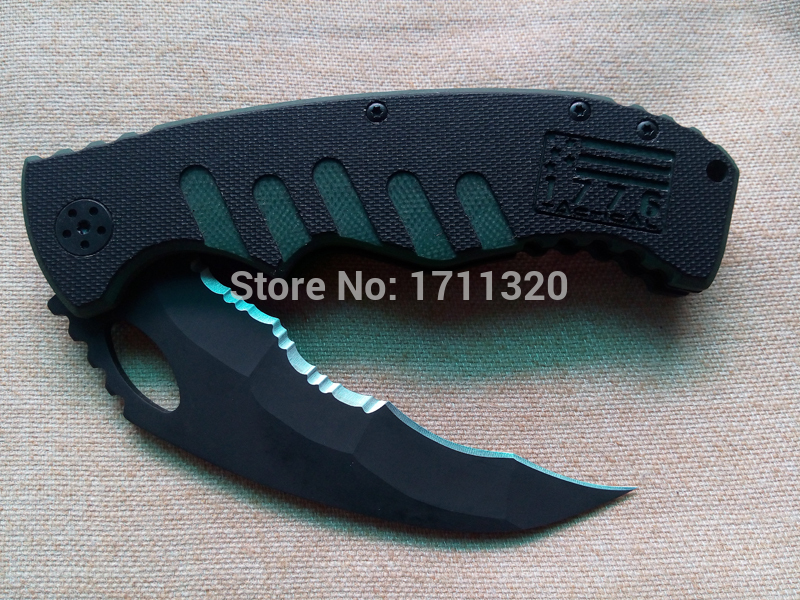 Top Quality Steel Tartness Folding Knife Serrated Tactical Machete Outdoor Camping Knives Survival Hunting Knife Wholesal