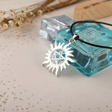 New 2015 Hot Selling Supernatural Dean necklace Men s Sun Star Fashion Pendant Necklace Movie Jewelry