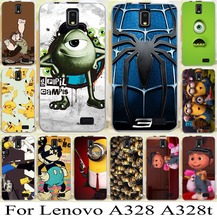 For Lenovo A328 A328t Freeshipping Cute Cartoon Skin Shell Hood Despicable Me Cellphone Case Cover Paitnted