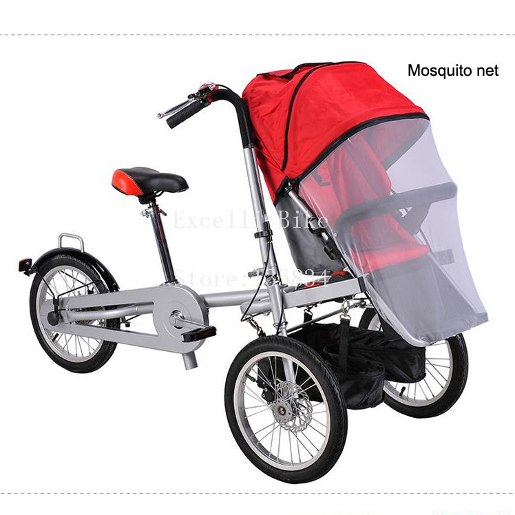 E05-Taga Pushchair-Bicycle Folding Taga Bike 16inch Mother Baby Stroller Bike baby stroller 3 in 1 Convertible Stroller Carriage stroller