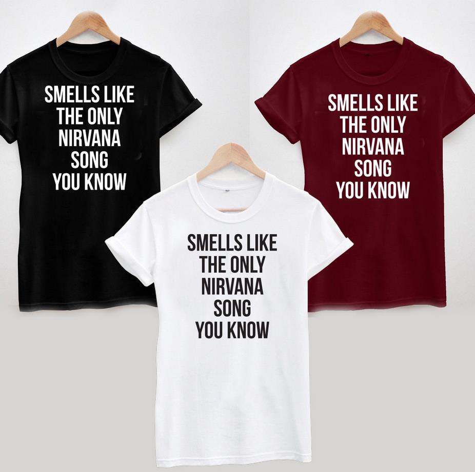 smells like the only nirvana song you know shirt