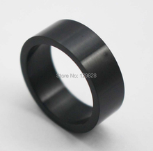 Men s Black plating wedding bands rings Stainless steel Black plain Matt rings factory wholesale High