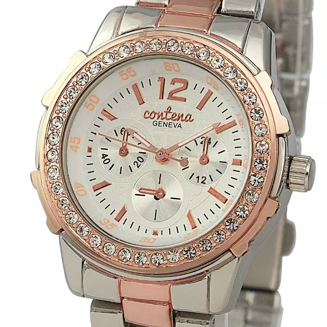 Relojes Mujer 2015 Geneva Quartz Watch Women Dress Watch Gold Casual Wrist Watches Clock Female geneva relogio feminino dourado