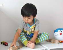 2015 news Summer style cartoon baby clothing sets baby & kids clothes set fireman sam baby Pajamas children t shirt + pant