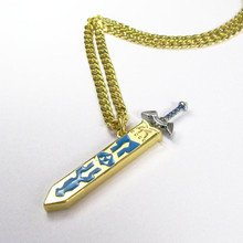 High Quality Jewelry Retail Legend of Zelda Removable Master Sword Long Chain Pendant Necklace For Women Colar Nice Gift