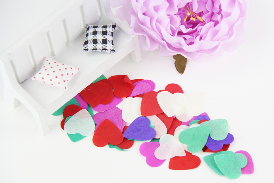1000PCS Mixed Paper Heart Confetti Wedding Table Decoration Wedding Look