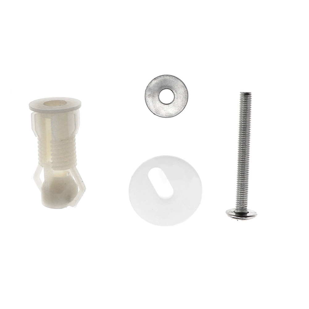 Toilet Seat Hinges Commode Cover Screw Well Nuts Blind Hole Fixings