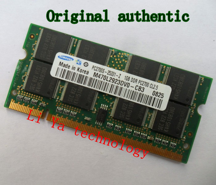 samsung   1GB PC2700 DDR333 200PIN SODIMM ddr 333Mhz Laptop MEMORY 200-pin SO-DIMM RAM DDR Laptop Notebook MEMORY