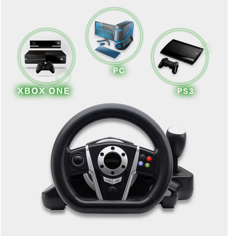 New Multifunction Game Steering Wheels With Pedals For PS3 XBOX ONE PC