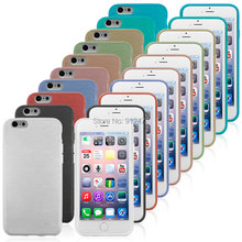 500PCS/lot Mobile phone back cover tpu gel brushed case for iPhone 6