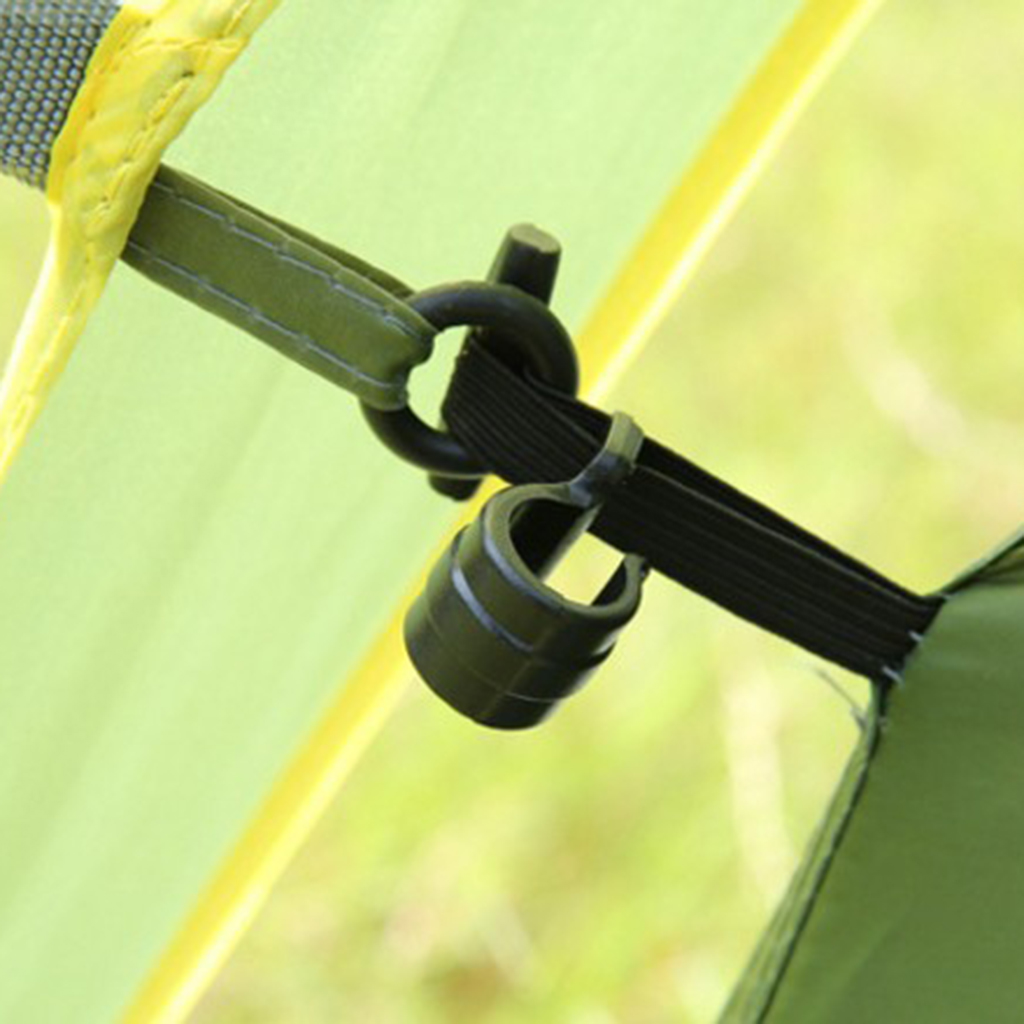 10 Pieces PVC High Strength Camping Tent Clips Accessories Heavy Duty