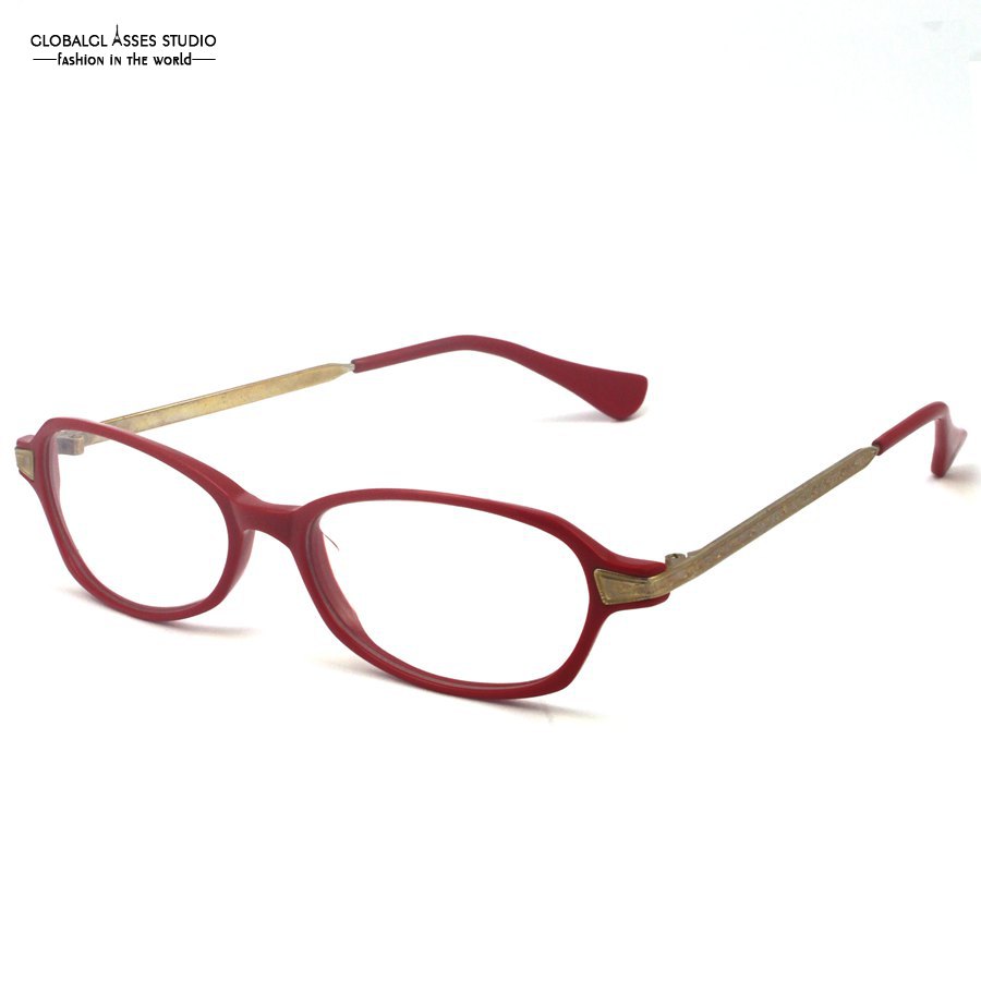 Stylish Brand Design Classic Red Acetate Frame With ...