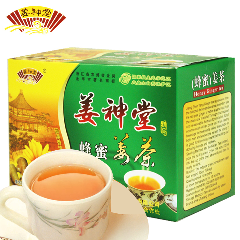 12 Tea Bag Organic Honey Ginger Tea Instant Coffee Warm Stomach Ginger Tea With Honey Good