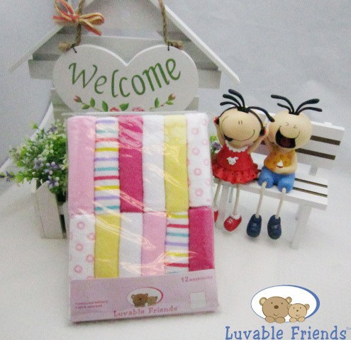 05905 Baby Towel Wash Cloth 9x9 Infant Towel Baby Feeding Towel Handkerchief 12pcspack Soft Baby Newborn Washcloth Free Shipping (5)