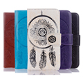 Luxury Wind Chimes Embossing Flip Cover For iPhone 6 6S 6S Plus Case Leather Card Holder