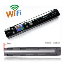 senniao SN910W potable scanner handheld HD Double roller Zero padding WiFi Book scanner free shoping send 8G card