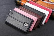 New View Window Luxury Brand Leather Case Smart Cover for Samsung Galaxy Note 4 Flip Cover