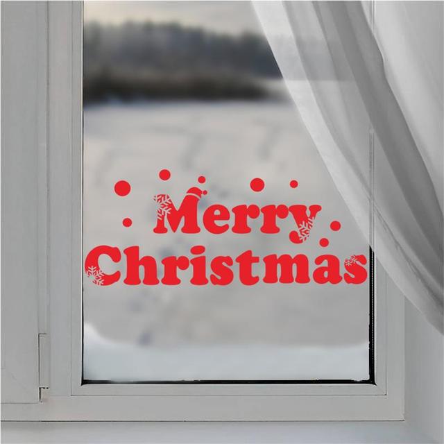С рождеством христовым оконное стекло отличительные знаки xmas45 украшения дома наклейки сайт с новым годом